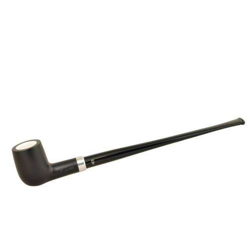 KENT long black billiard pipe with two stems