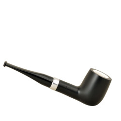 KENT long black billiard pipe with two stems