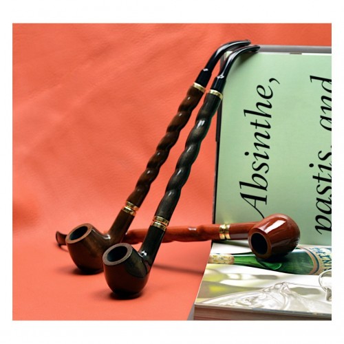 BENT ALBERT (no.15) long churchwarden pipe