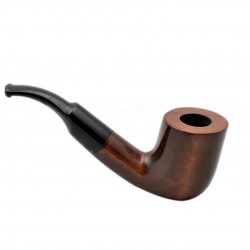 VIKING no. 37 pearwood bent billiard tobacco smoking pipe