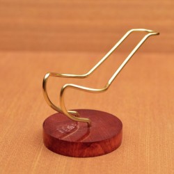 Round beech flexible pipe stand