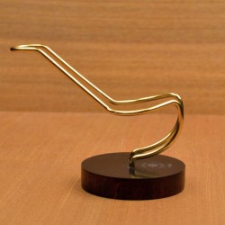Round beech flexible pipe stand