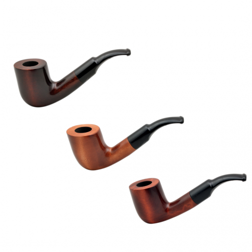 VIKING no. 37 pearwood bent billiard tobacco smoking pipe